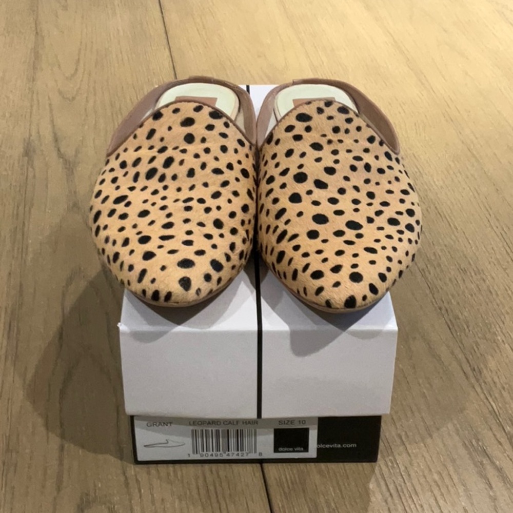 Leopard Print Slip-On Mules